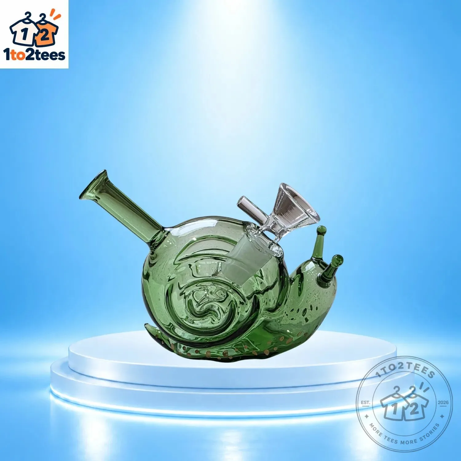 Green Snail Smoking Bong