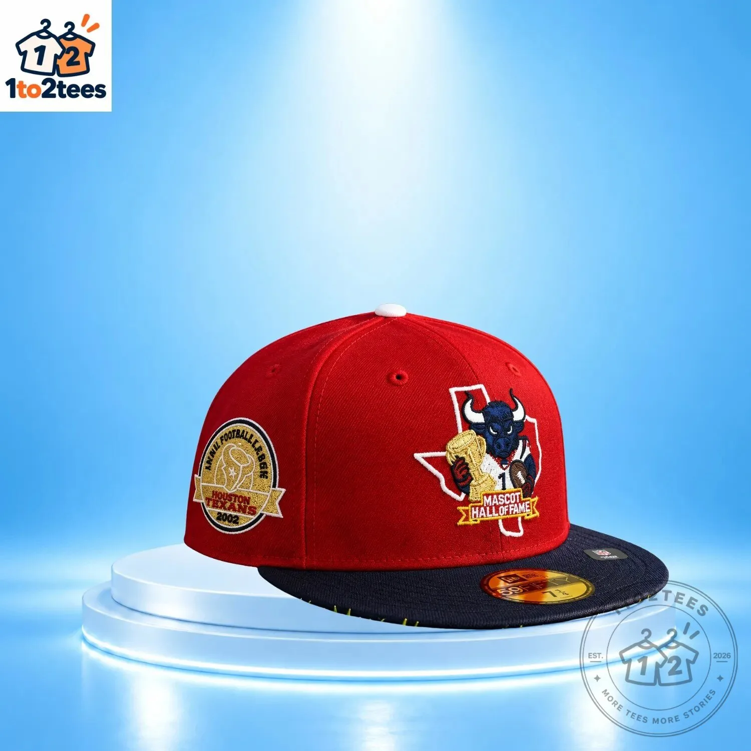 Houston Texans Mascot Hall of Fame Fitted Cap