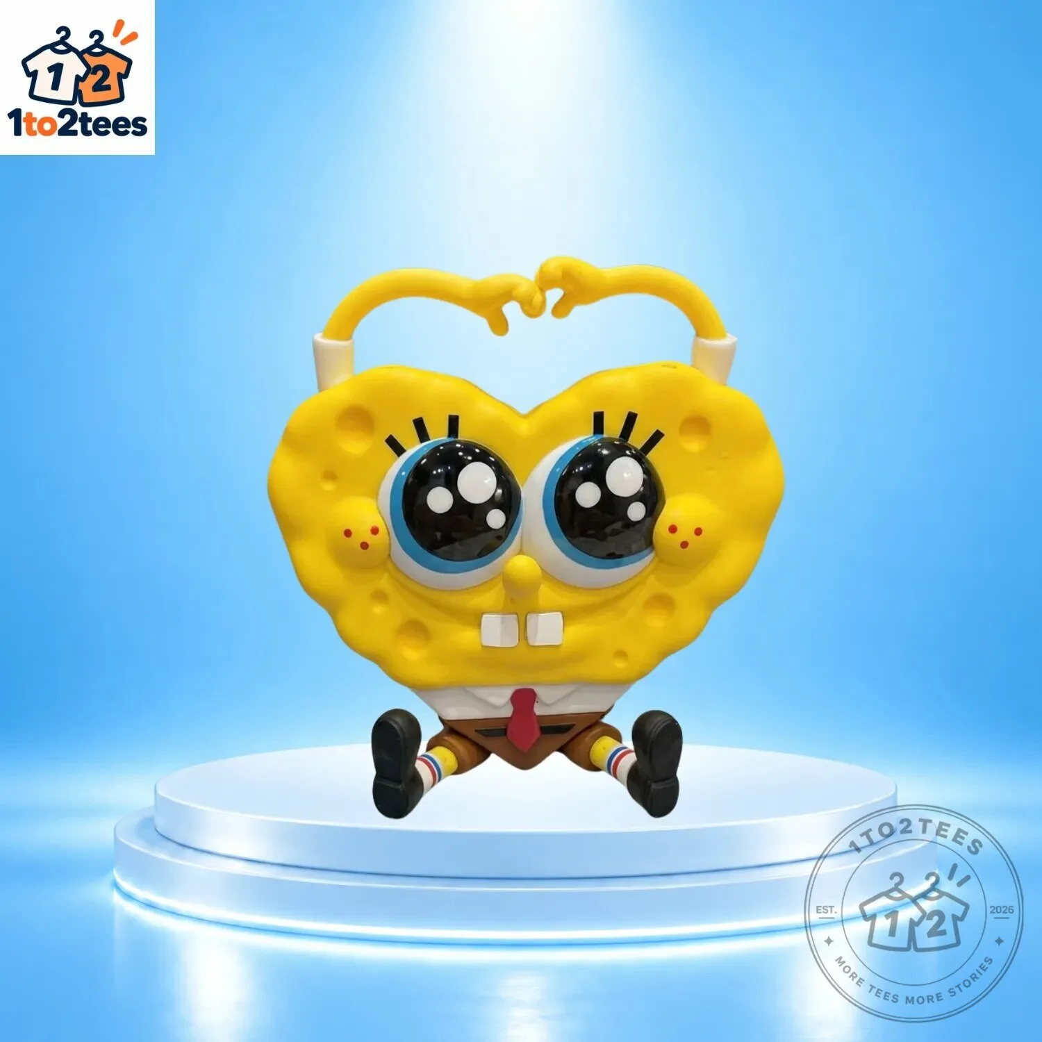 Pop Mart Spongebob Squarepants Daily Quirks Heart Series Vinyl Figure Toy