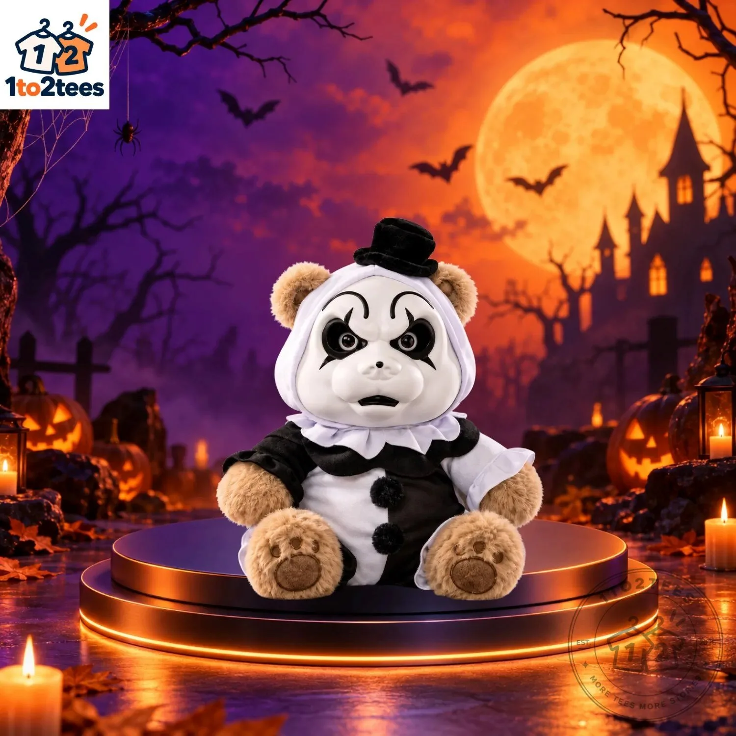 Terrifier Art the Clown Horror Teddy Bear Plush